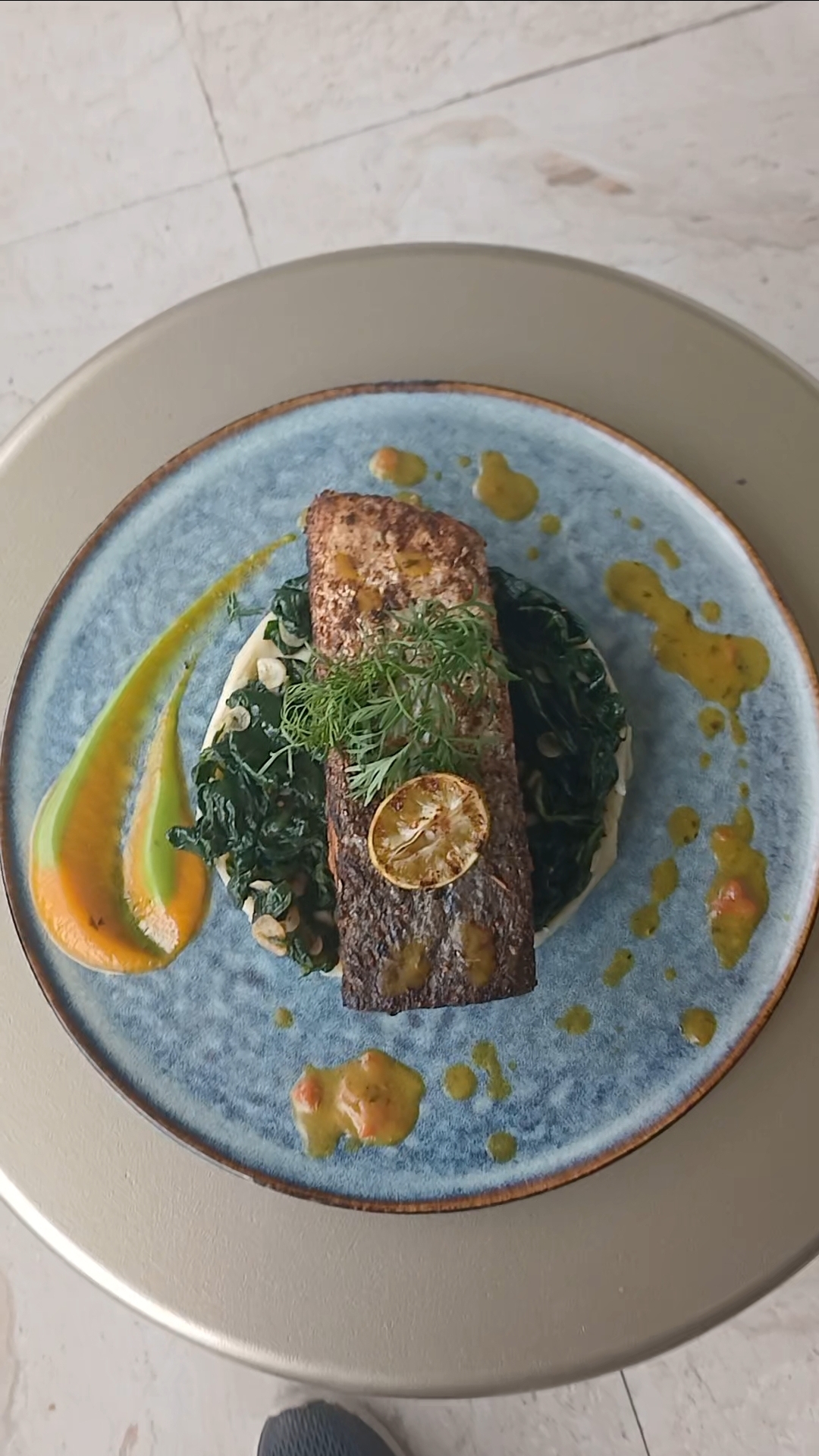 Grilled Salmon Steak Fillet